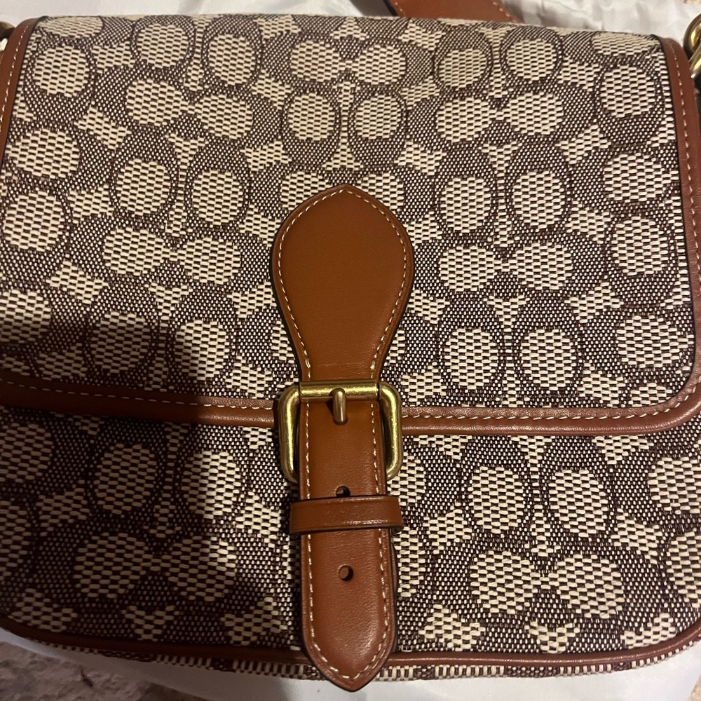 Coach Frankie crossbody signature textile jacquard. NWT - Picture 3 of 7